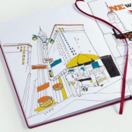 Leuchtturm 1917 Sketchbook Pacific Green, Landscape Medium (A5) 150 gram