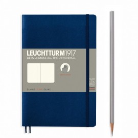 Leuchtturm 1917 Notebook A6, Navy, Plain Soft Cover