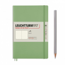 Leuchtturm 1917 B6 plus Paperback Sage Dotted, Soft Cover