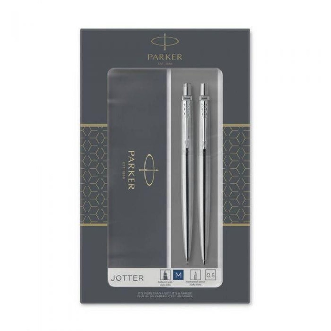 Parker Jotter Core Stainless Steel CT Set Mechanical Pencil and Ballpen