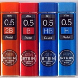 Leads for Mechanical Pencils 0,5mm HB 40 pcs Ainstein Pentel