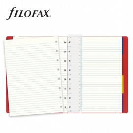Notebook Refillable Ruled A5 Red, 115008 Filofax