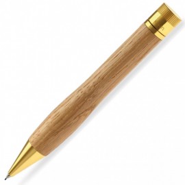 e+m Bow mechanical pencil 0,7mm light oak with brass 6010-07-48