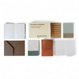 Paper Republic the writers essentials pocket cognac leather  journal kit