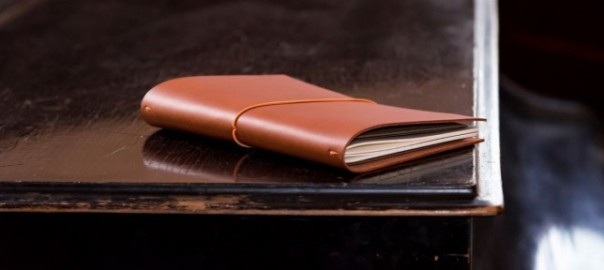 Paper Republic the writers essentials pocket cognac leather  journal kit