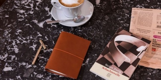 Paper Republic the writers essentials pocket cognac leather  journal kit