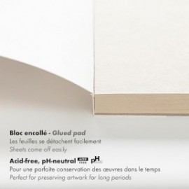 Clairefontaine A4 Paint On mix media  naturel 250gr 30sheets 96540C