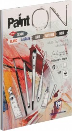 Clairefontaine A4 Paid On mix media 250gr 24sheets (4 colours)   975410