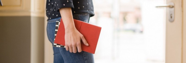 Paper Republic grand voyageur pocket red leather  journal