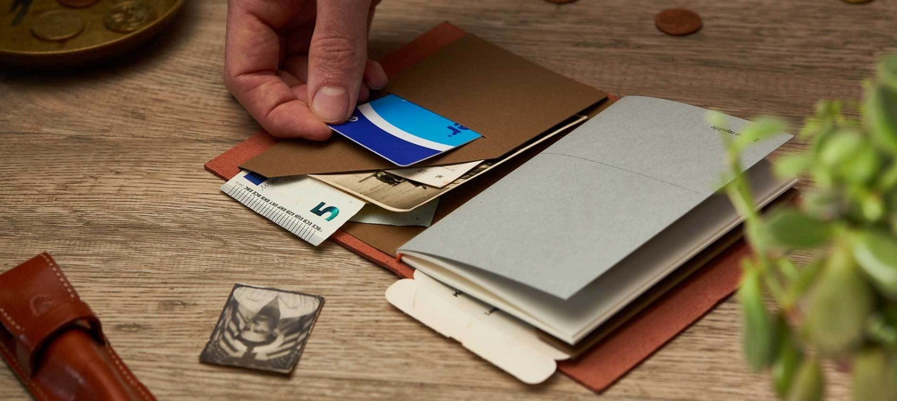 Paper Republic grand voyageur pocket cognac leather journal