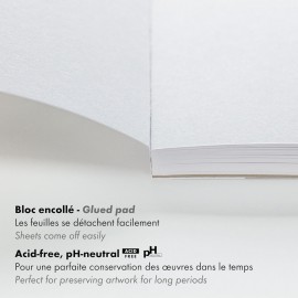 Clairefontaine A3 Painh on mix media, Recycled, 250gr 30sheets 975742