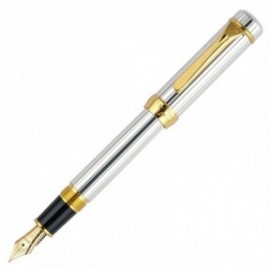 Platinum solid silver striped fountain pen PTS-5000