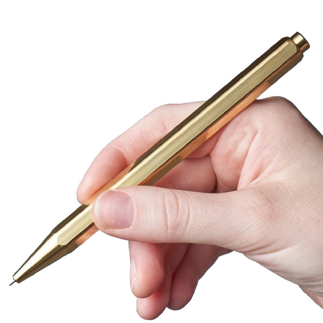 Paper Republic Le Stylo Needlepoint Pen Brass