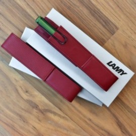 Lamy A314 Premium Leather Pen Case for 1 Pen Red