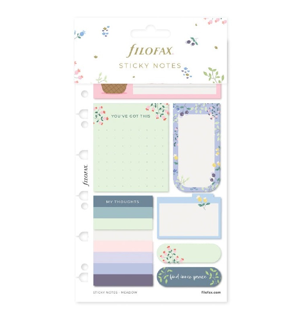Meadow Blue Sticky Notes 132970, Filofax