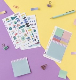 Meadow Blue Everyday Sticky Notes 132968, Filofax