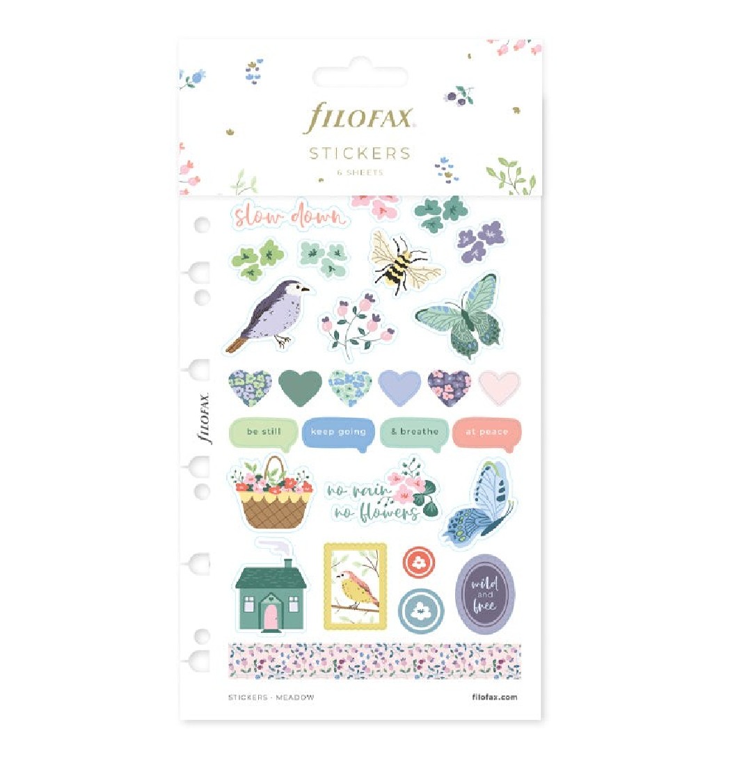 Meadow Blue Stickers 132969 Filofax
