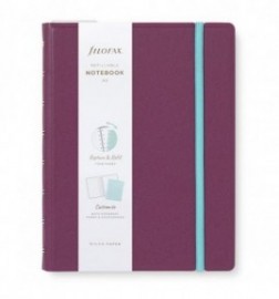 Filofax Notebook Refillable Ruled A5 Neutrals Plum, 179524