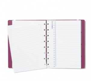 Filofax Notebook Refillable Ruled A5 Neutrals Plum, 179524