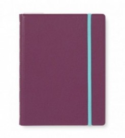 Filofax Notebook Refillable Ruled A5 Neutrals Plum, 179524