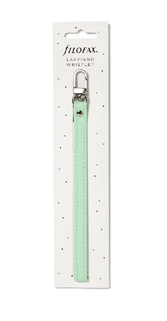 Filofax personal zip saffiano wristlet neo mint 132799