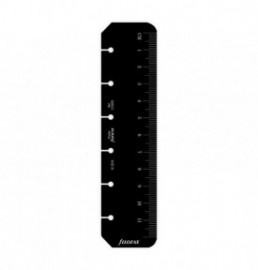 Filofax refill pocket ruler page marker black 213609