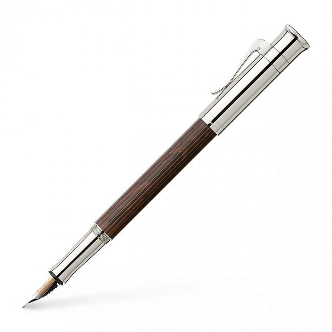 Graf Von Faber Castell Classic Platinum, Grenadilla wood 145522 Fountain Pen