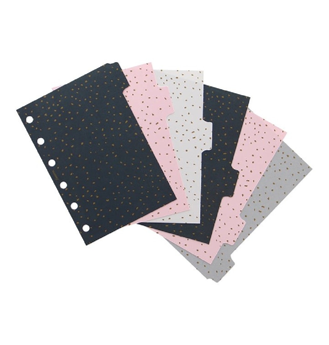 Filofax pocket dividers confetti set of 6 132704