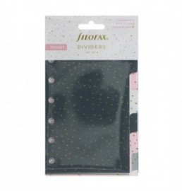 Filofax pocket dividers confetti set of 6 132704