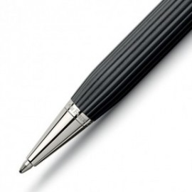 Graf Von Faber Castell Ebony Wood Platinum ballpoint 145531