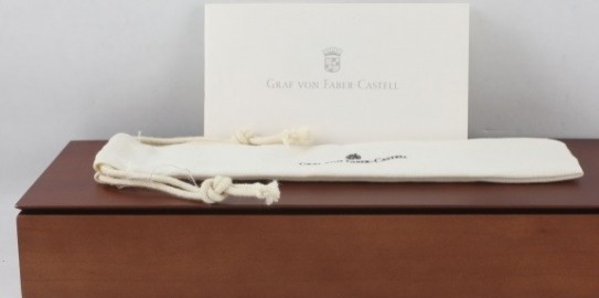 Graf Von Faber Castell Ebony Wood Platinum ballpoint 145531