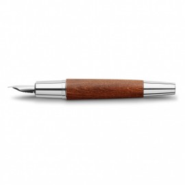Faber Castell E-Motion Pearwood Brown Chrome  Fountain Pen 148200