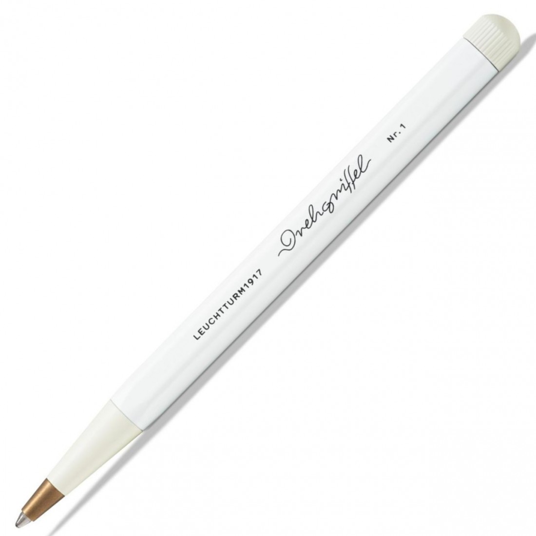 Leuchtturm 1917 Drehgriffel Nr.1  White gel Ballpoint pen, with black ink
