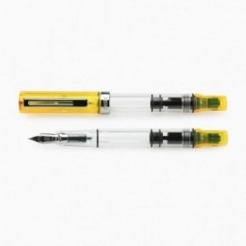 TWSBI ECO TRANSPARENT YELLOW PISTON FILLING FOUNTAIN PEN
