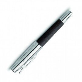 Faber Castell E-Motion Pearwood Black Chrome  Fountain Pen 148220