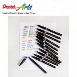 Pentel Artist Brush Sign Pen ultra fine- Red