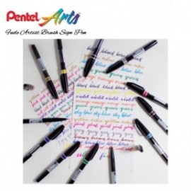 Pentel Artist Brush Sign Pen ultra fine- Red