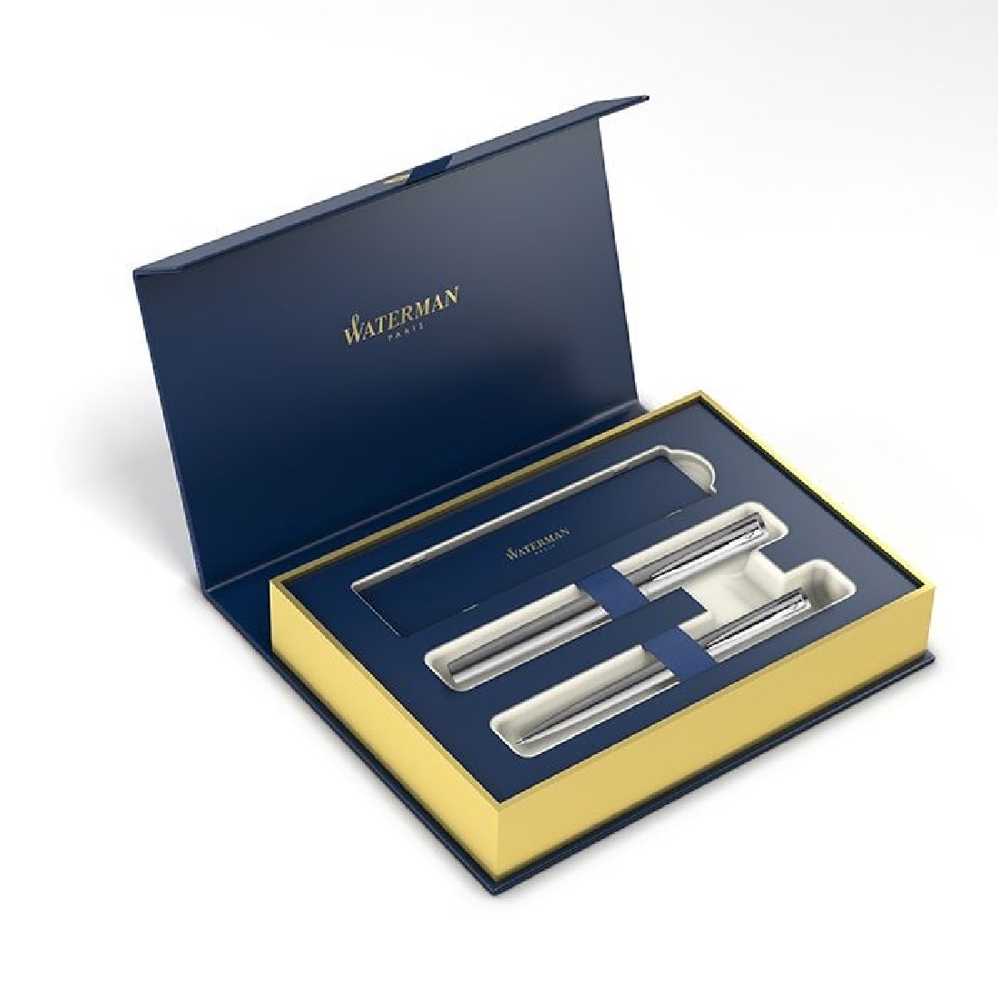 Waterman Allure Chrome Set Fountain Pen and Ballpen