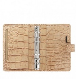 Filofax Organizer Leather Personal Crocodile Fawn 026012