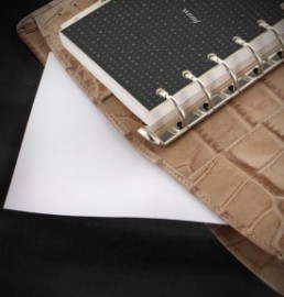 Filofax Organizer Leather Personal Crocodile Fawn 026012