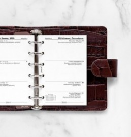 Refill Pocket 2026 Greek Week on two pages - Ελληνικό 26-68267 Filofax