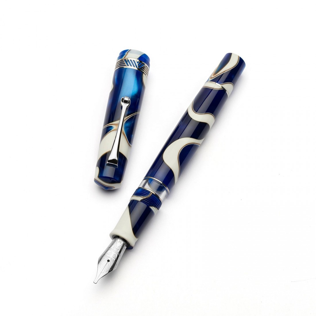 Leonardo Offician Italiana Momento Magico Onda Blue ST Fountain Pen