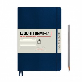 Leuchtturm 1917 Notebook A5, Navy Ruled Soft Cover