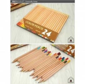 Kitaboshi 24 color pencils paper case Japan 11204