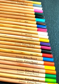 Kitaboshi 24 color pencils paper case Japan 11204