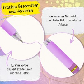 Acrylic Liner Fashion, Pastel Colours, 6 pens 18632/6 Online