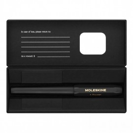 Kaweco and Moleskine black fountain pen