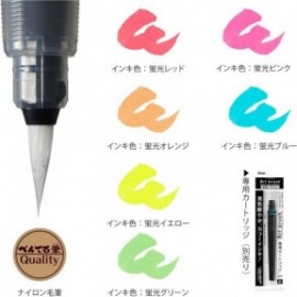 Pentel XGFLP-LM6STA Color Brush Pen Art Blush neon colours Set of 6