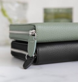 Filofax Organizer Pocket Norfolk Black Compact Zip 022401