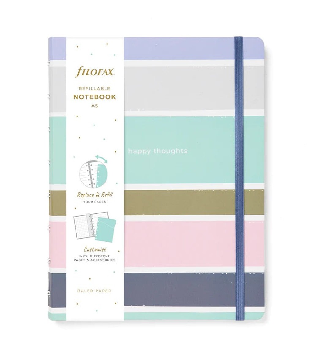 Notebook Refillable Ruled A5 Good Vibes 179533 Filofax
